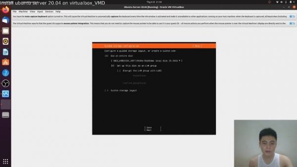 Install Ubuntu Server 20.04 LTS  on Virtualbox | VMD