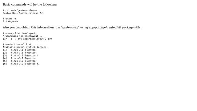 Unix & Linux: How do I tell what version of Gentoo & Linux is running? (3 Solutions!!) смотреть онлайн