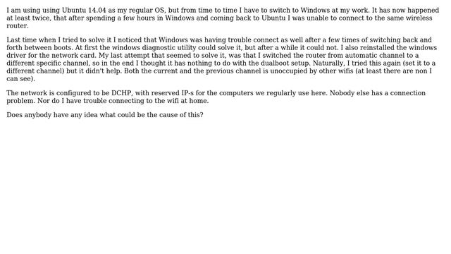 Unix & Linux: Win7-Ubuntu dualboot cannot connect to wifi after using windows смотреть онлайн
