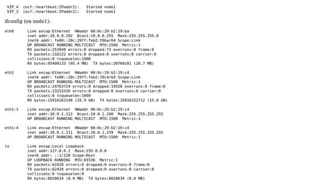 VIP (using corosync + pacemaker) not accepting traffic until ifdown / ifup is called смотреть онлайн
