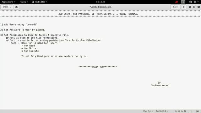 Add Users in Linux And Set Permissions To Them | Shubh Kotwal | decrypt3r смотреть онлайн