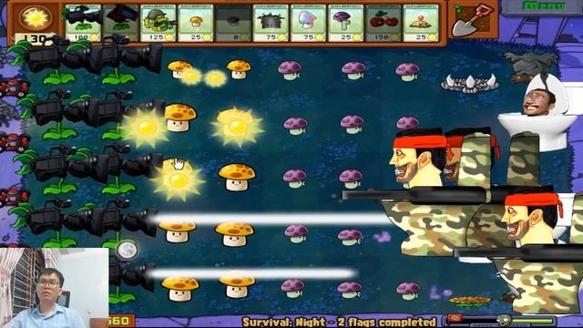 Skibidi Toilet Zombie Vs Peashooter lighting Plants Vs Zombies Hack смотреть онлайн