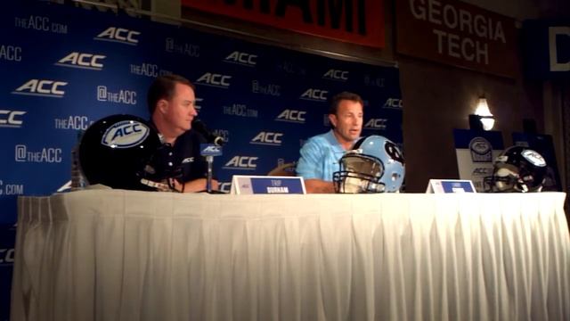 Coach Larry Fedora of UNC Tar Heels (Video by Dan Tortora) смотреть онлайн