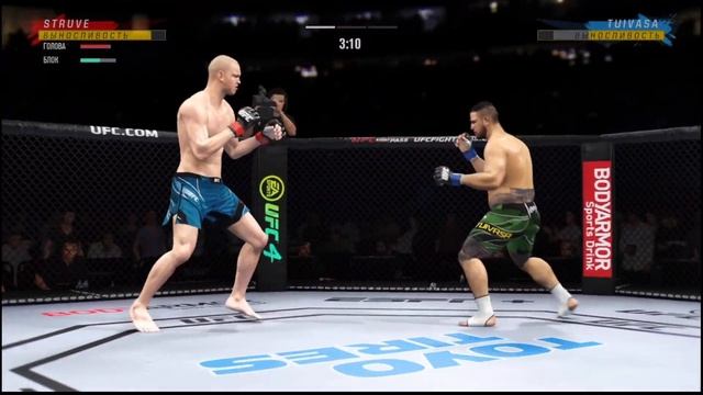 UFC 4 тяжелый вес МУЖЧИНЫ Stefan Struve (Нидерланды) - Tai Tuivasa (Австралия) смотреть онлайн