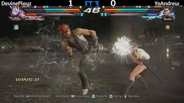 TEKKEN7 | FT3 | DevinePlayz (Kunimitsu) vs YoAndrew_ (Hwoarang) смотреть онлайн