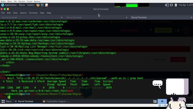 Nyoba belajar hacking episode 31: [ tryhackme.com - Dogcat ] смотреть онлайн