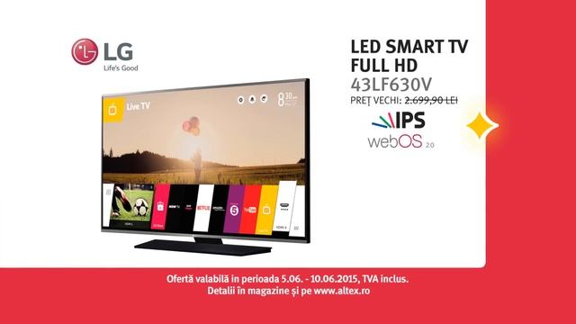 Reclamă ALTEX TV LG iunie 2015 смотреть онлайн