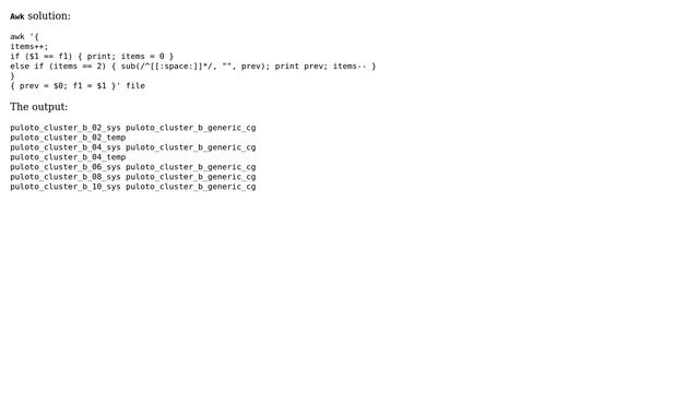 Unix & Linux: Awk compare current with next (3 Solutions!!) смотреть онлайн