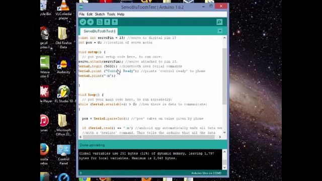 Controlling Servo Motor with Bluetooth using Arduino and Android смотреть онлайн