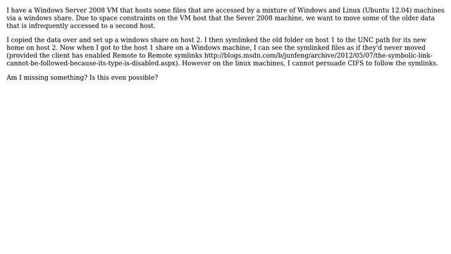 Using CIFS to mount a Windows share that symlinks another Windows share (2 Solutions!!) смотреть онлайн