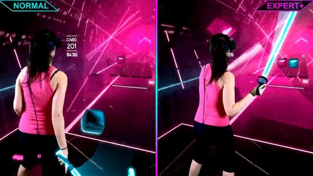 BEAT SABER COMPARISON | DECO*27 ft. Hatsune Miku - Android Girl (Edzo & Kolezan) | NORMAL VS EXPERT смотреть онлайн