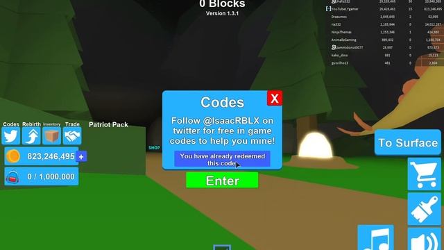 Free legandary Hat Giveaway (roblox minging simulator) смотреть онлайн