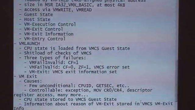 fasmcon 2009 - Martin Mocko: Intel Virtualization (VT-x) Tutorial, Part 2 смотреть онлайн