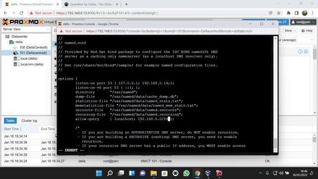 Konfigurasi DNS di container centos 8 proxmox смотреть онлайн