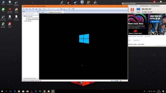 ลง Windows server 2016 Essentials. ผ่านโปรแกรม VMware смотреть онлайн