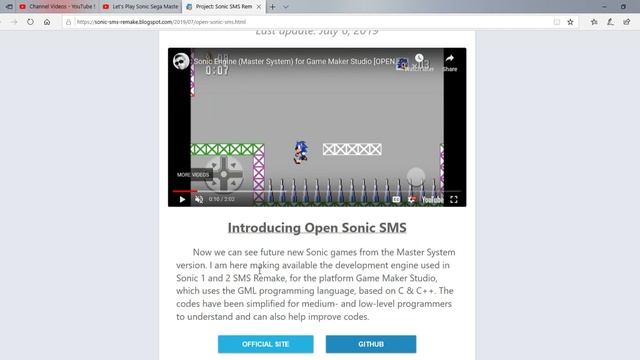 Open Sonic SMS premotion смотреть онлайн