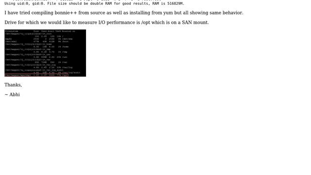 Unix & Linux: Unable to use bonnie++ for measuring I/O performance смотреть онлайн