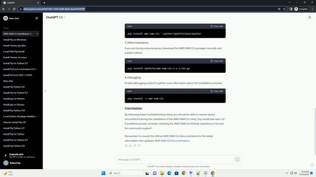 pip install aws sam cli not working смотреть онлайн