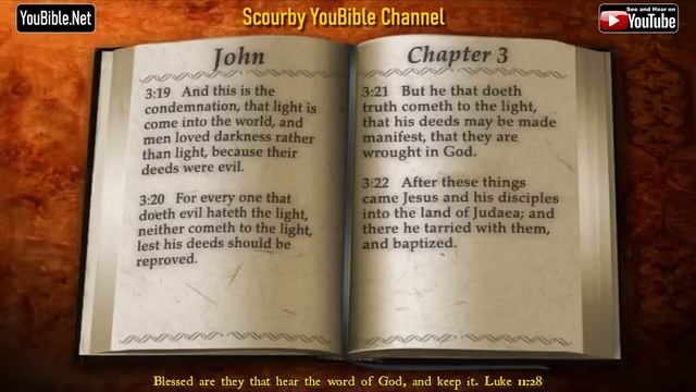 43-Book of John | By the Chapter | 3 of 21 Chapters Read by Alexander Scourby| | God is Love смотреть онлайн