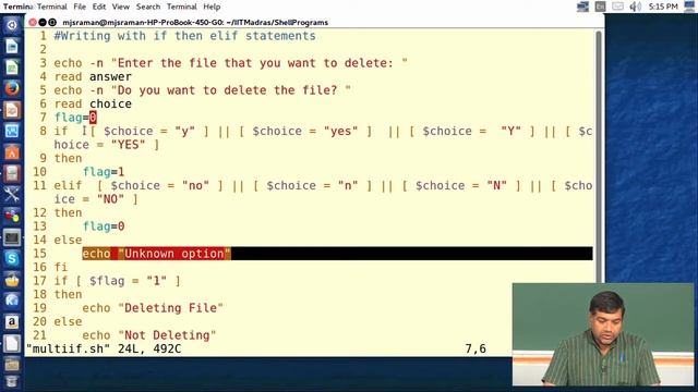 Lecture 38 Introduction to Shell Case Statements by NPTEL IIT MADRAS смотреть онлайн