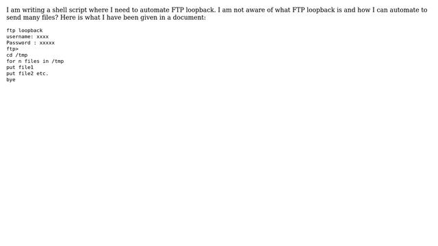 Unix & Linux: What is FTP Loopback in unix? смотреть онлайн