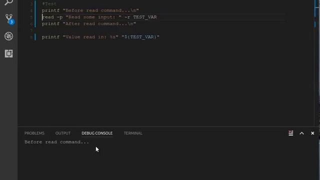 bash debug read command bug смотреть онлайн