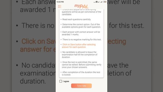 myPAL Offline Tests Student Operation смотреть онлайн