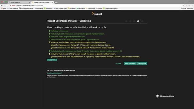01 Installing Puppet Enterprise Server and Nodes смотреть онлайн