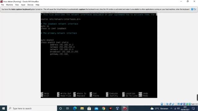 Setting IP Static Pada Debian di Virtualbox смотреть онлайн