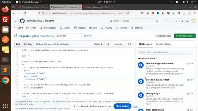 GitHub Actions Tutorial #3 Setting Up GitHub Actions смотреть онлайн