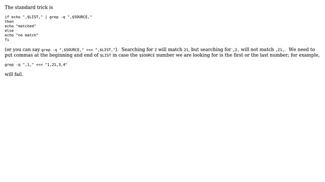 Unix & Linux: Checking whether a word (value) is in a comma-separated list (3 Solutions!!) смотреть онлайн