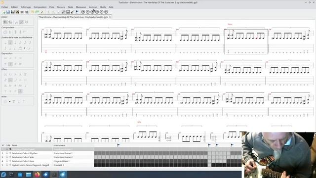 Darkthrone / The Hardship Of The Scots - played on Fedora 39 with TuxGuitar and Guitarix смотреть онлайн