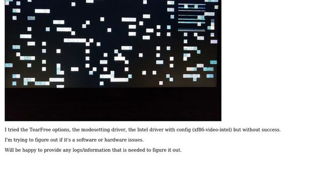 Distorted graphics on linux screen flashes and heavy tearing смотреть онлайн