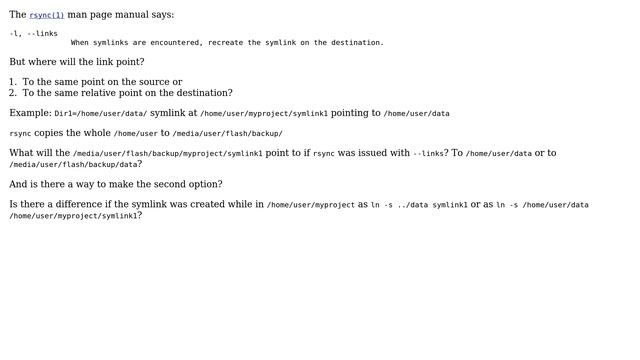 Unix & Linux: rsync with `--links` option смотреть онлайн