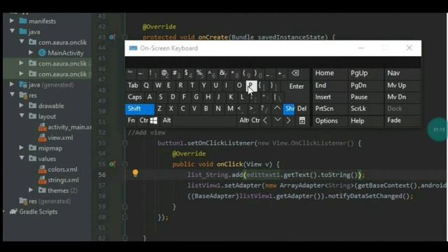 String list view recent item in top Android studio Activity hindi videos смотреть онлайн