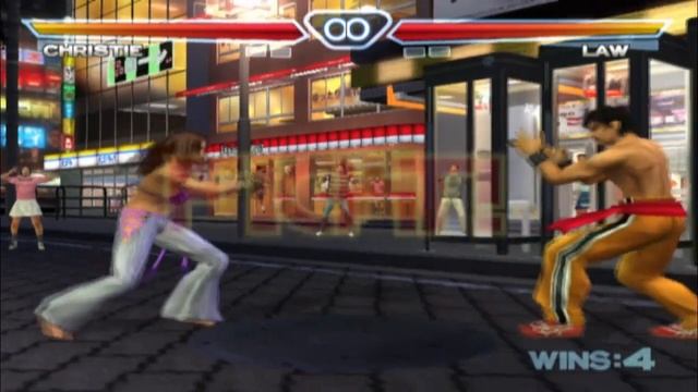 Tekken 4 Christie purple VS Law 2 Rounds All stages (christie lose and law win Remake on request) смотреть онлайн