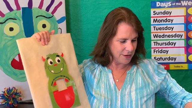 🤖 Big Green Monster. Kids Storytime & Learning Fun with Ms. Laurel -Toddler, Preschool, Kinder, смотреть онлайн