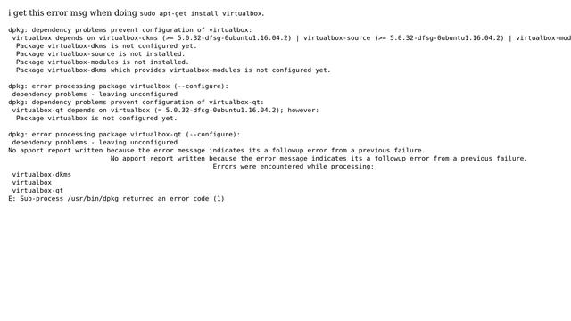 Ubuntu: VirtualBox not working when installing смотреть онлайн