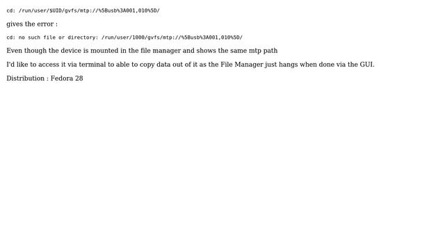 Unix & Linux: Accessing MTP mounted device in terminal смотреть онлайн