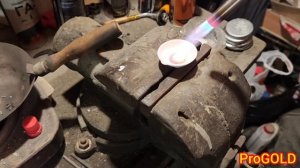 Плавка золота МАПП газом