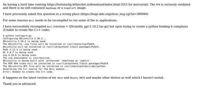 Ubuntu: Unable to run TortoiseHg, broken libraries and missing dependencies смотреть онлайн