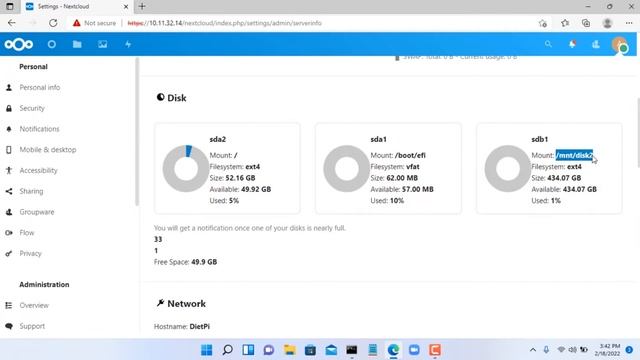 How to add multiple HDDs to NextCloud смотреть онлайн