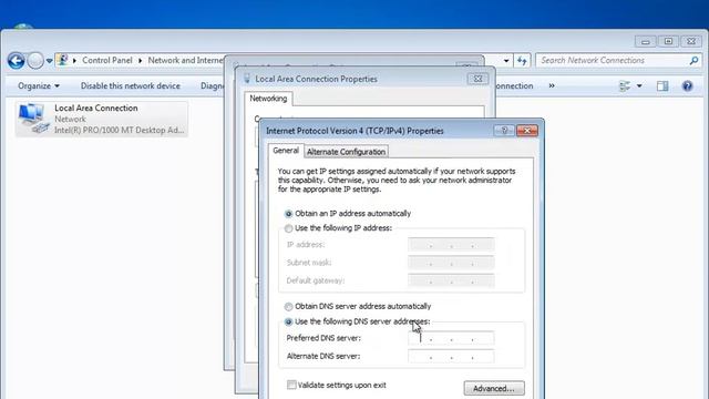change windows local DNS to google DNS смотреть онлайн