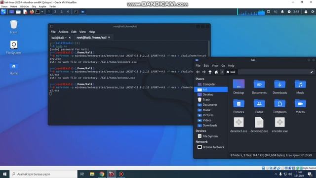 kali linux encoder.exe oluşturma ilk videom affola😊 смотреть онлайн