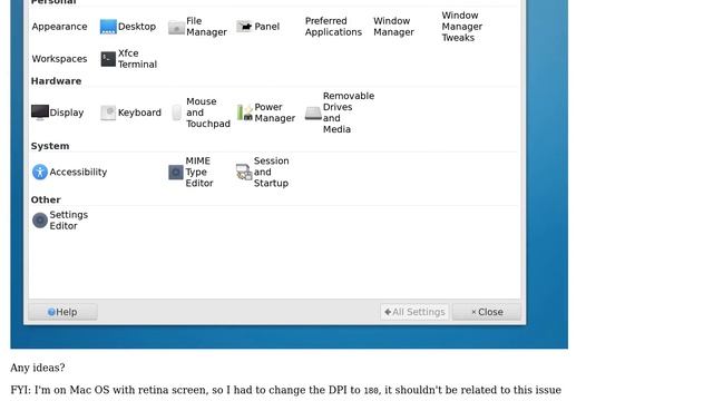 Arch linux missing icons in xfce4-settings-manager? смотреть онлайн