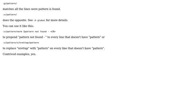 How to do a vim search inverse search for all lines with out text? (3 Solutions!!) смотреть онлайн
