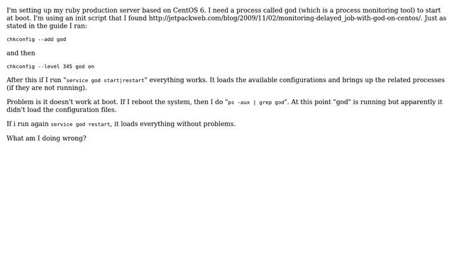 DevOps & SysAdmins: CentOS 6 init script doesn't work properly смотреть онлайн