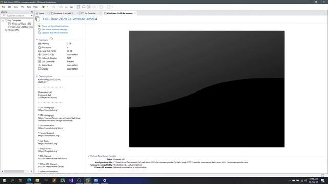 Kali Linux en VMware смотреть онлайн