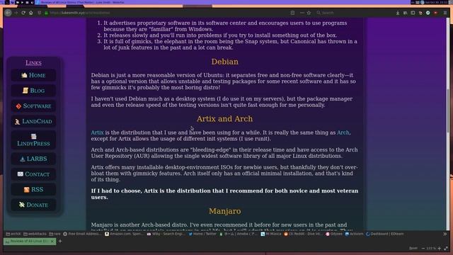 Wibi's something & Review of all Linux Distros of Luke Smith смотреть онлайн