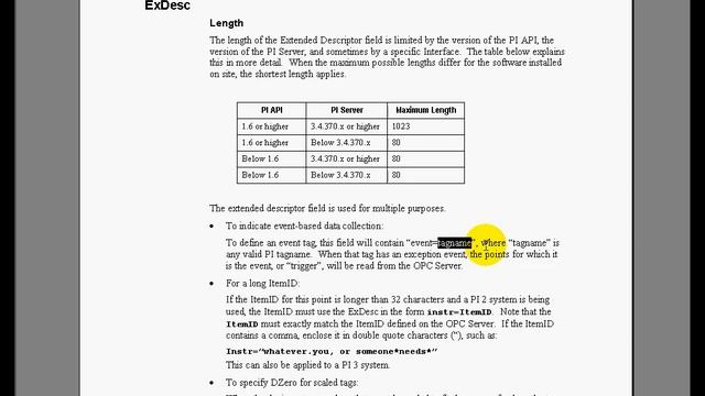 OSIsoft: Attributes that map the PI tag to the data source, Part 1. v3.4.375 смотреть онлайн